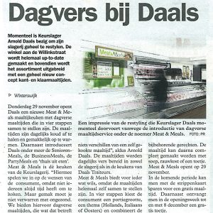 Daals Traiteurs scan artikel